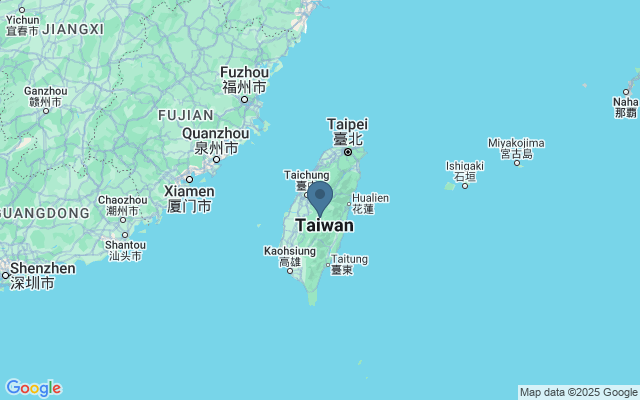 Kaart met locatie Wandelen in Taiwan